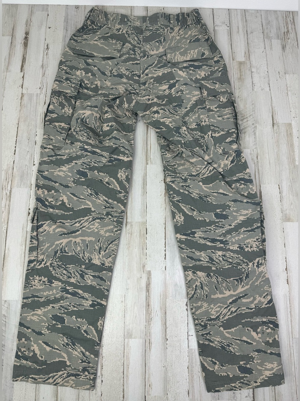 US Air Force Pant Mens 32L (32x35) Camo Cargo Tapered Military Uniform Combat - Picture 7 of 9